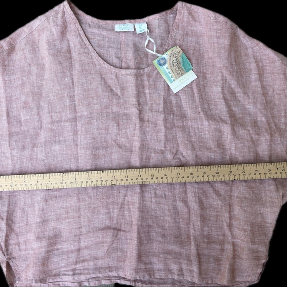 Sigrid Olsen Linen Top LG  NEW - Picture 3 of 5